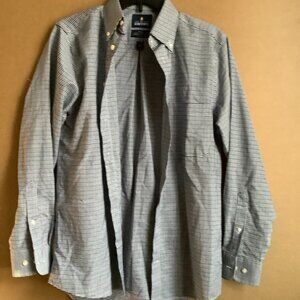 Stafford Men's Long Sleeve Button Down Tweed Pattern Shirt 